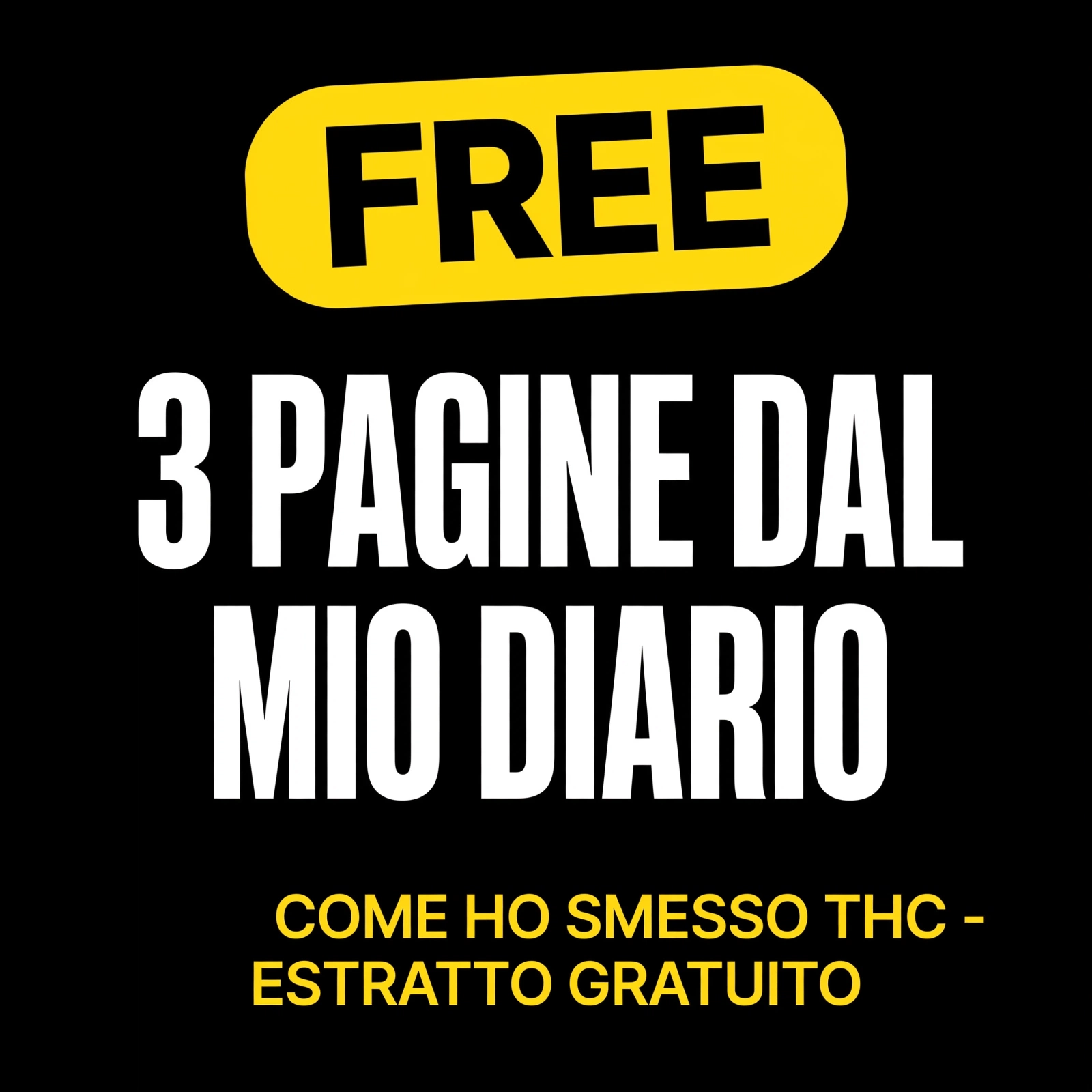 Ho smesso THC dopo anni ogni notte -diario di 50 giorni